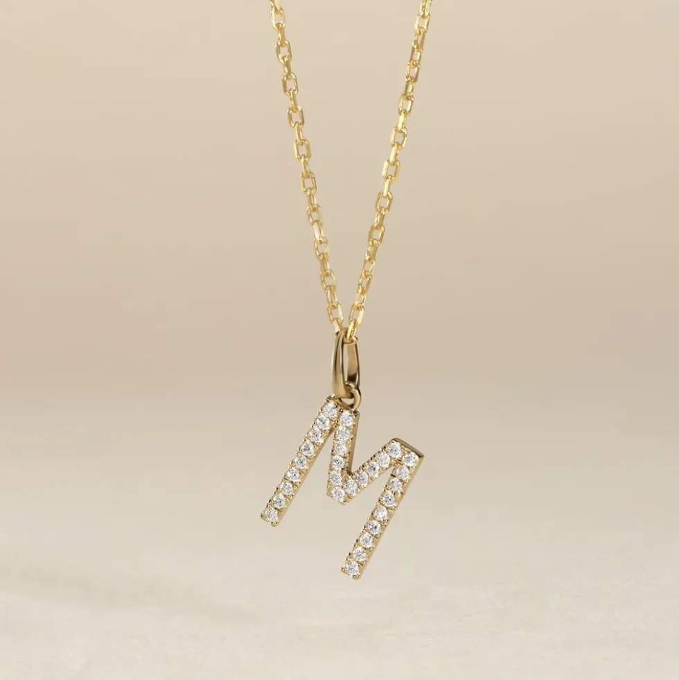 Pendentif Klementine Or Jaune Oxyde De Zirconium