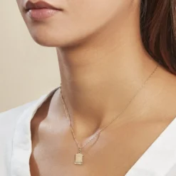 Pendentif Lamie Zodiaque Parchemin Or Jaune