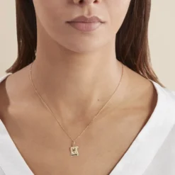 Pendentif Lamie Zodiaque Parchemin Or Jaune