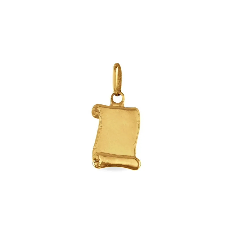 Pendentif Lamie Zodiaque Parchemin Or Jaune