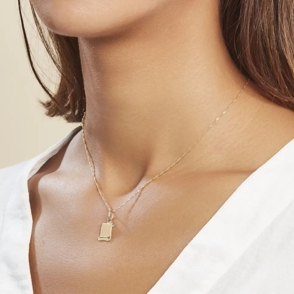 Pendentif Lamie Zodiaque Parchemin Or Jaune