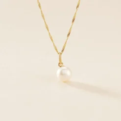 Pendentif Lenonie Or Jaune Perle De Culture