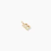 Pendentif Lettre B Or Jaune Oxyde