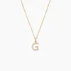 Pendentif Lettre G Or Jaune Oxyde