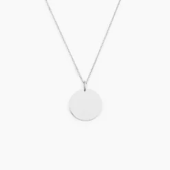 Pendentif Lisa Or Blanc