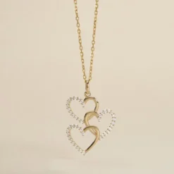 Pendentif Lovely Or Jaune Oxyde De Zirconium