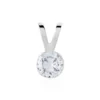 Pendentif Mabila Or Blanc Oxyde De Zirconium