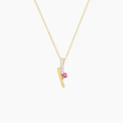 Pendentif Mahya Or Jaune Rubis