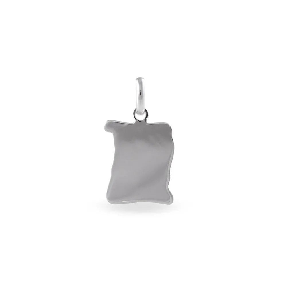 Pendentif Maurise Argent Blanc