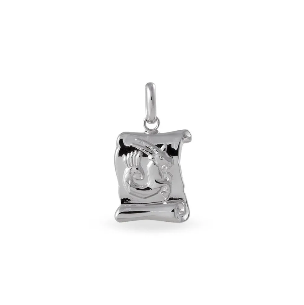 Pendentif Maurise Argent Blanc