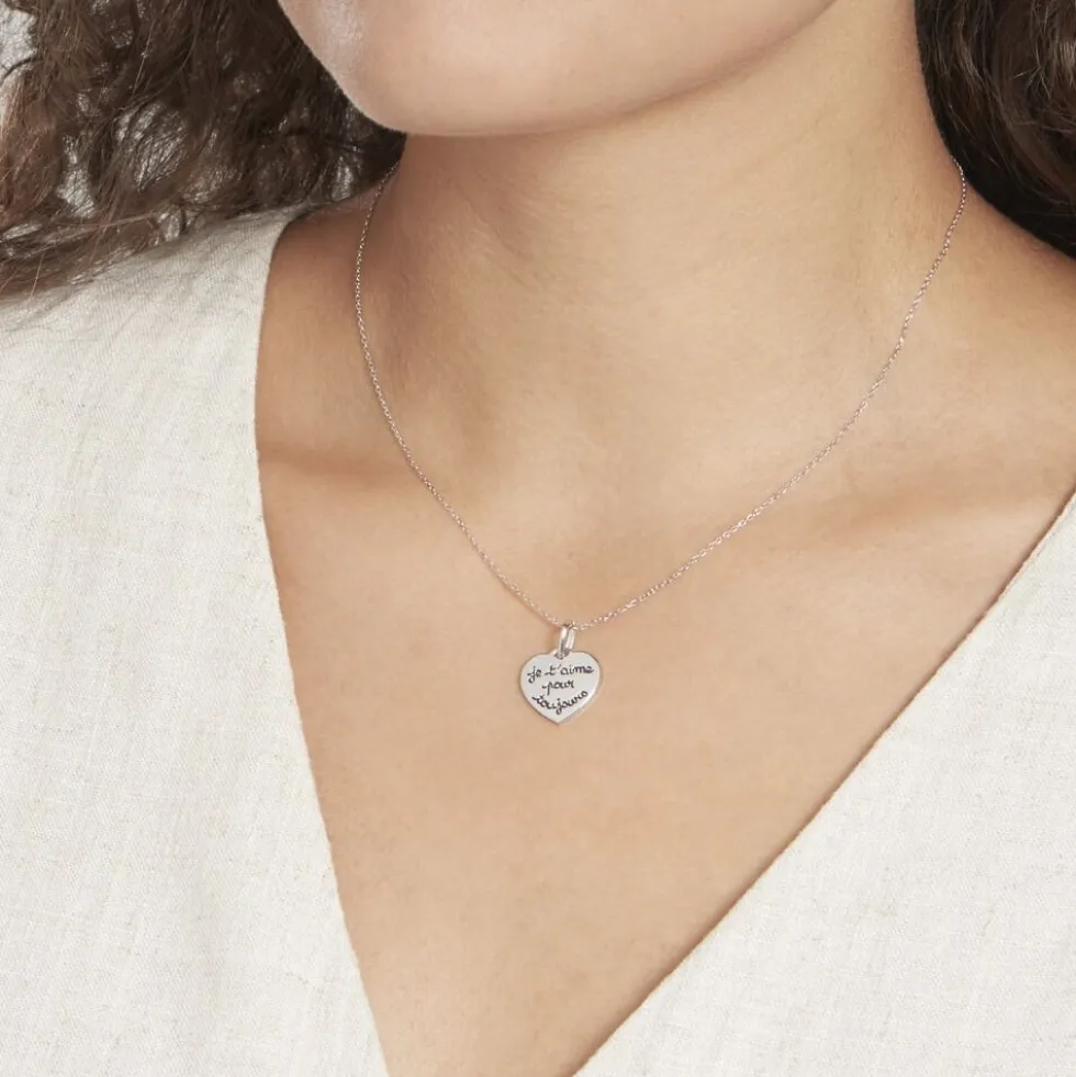 Pendentif Mayliss Argent Blanc