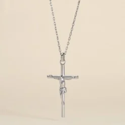 Pendentif Nessahae Argent Blanc