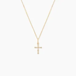 Pendentif Or Jaune Lucinien Oxyde De Zirconium