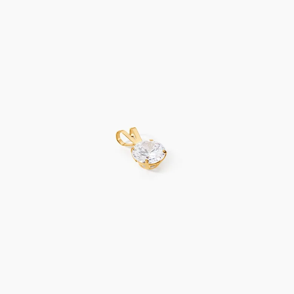 Pendentif Or Jaune Oxyde De Zirconium