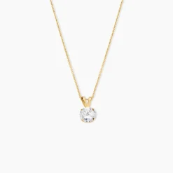 Pendentif Or Jaune Oxyde De Zirconium