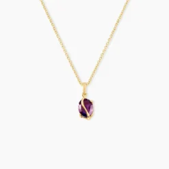 Pendentif Or Jaune Prudencia Améthyste