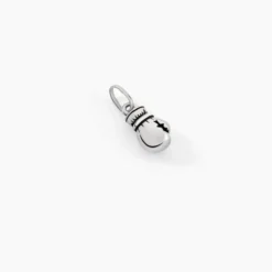 Pendentif Oskar Argent Blanc