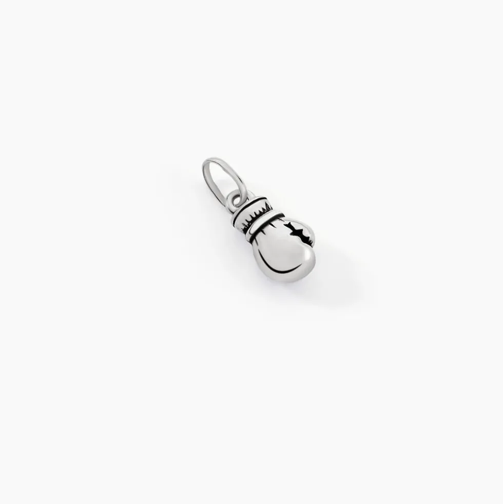Pendentif Oskar Argent Blanc