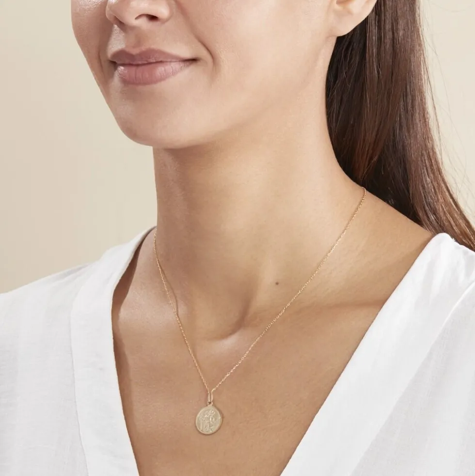 Pendentif Saint Christophe Or Jaune