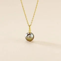 Pendentif Syana Or Jaune Perle De Culture De Tahiti