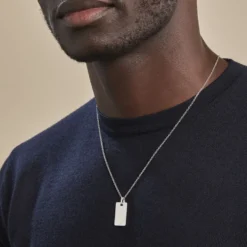 Pendentif Tao Argent Blanc