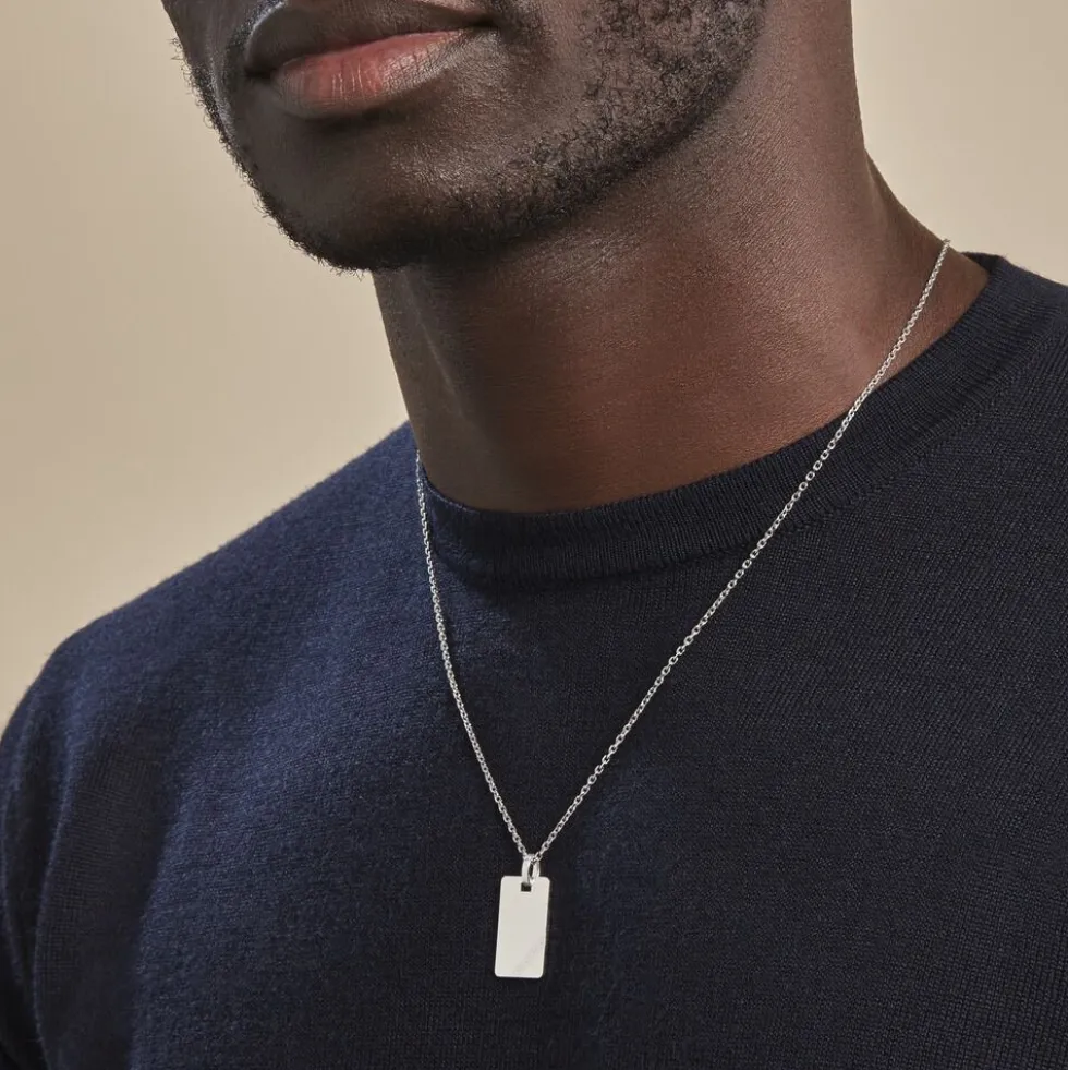 Pendentif Tao Argent Blanc