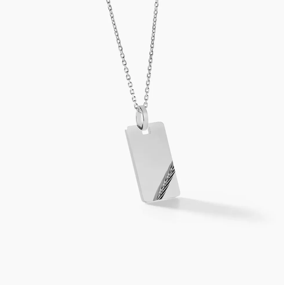 Pendentif Tao Argent Blanc
