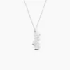 Pendentif Thea Argent Blanc