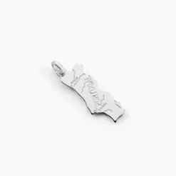 Pendentif Thea Argent Blanc