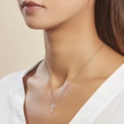 Pendentif Tifene Argent Blanc