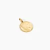 Pendentif Vierge Rond Strie Or Jaune