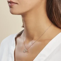 Pendentif Vince Argent Blanc