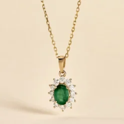 Pendentif Vladimir Or Jaune Rubis Diamants