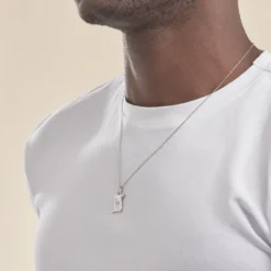 Pendentif Zodiaque Parchemin Argent Blanc
