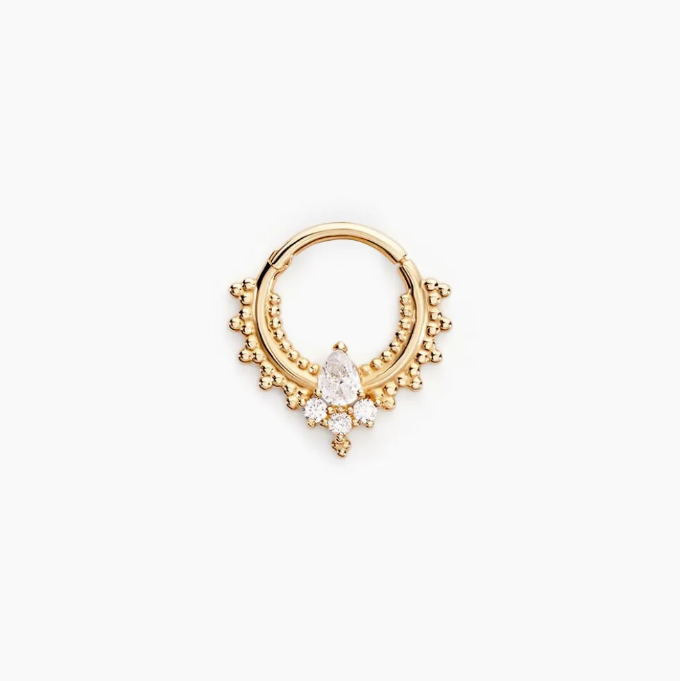 Piercing Ailbhe Or Jaune Oxyde De Zirconium