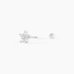 Piercing D'oreille Unitaire Argent Percy Oxyde De Zirconium