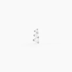 Piercing D'oreille Unitaire Delphie Argent Blanc Oxyde De Zirconium