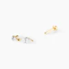 Piercing D'oreille Unitaire Urbana Or Jaune Oxyde De Zirconium