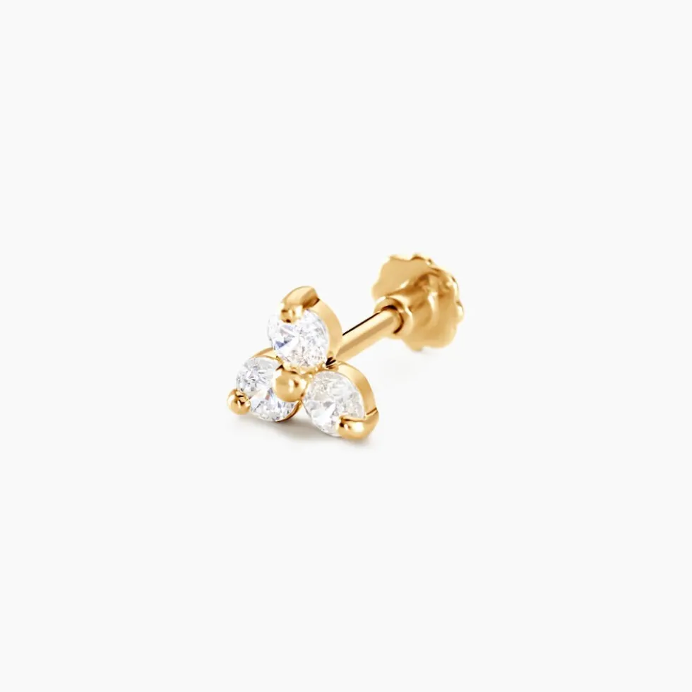 Piercing Nakato Or Jaune Oxyde De Zirconium