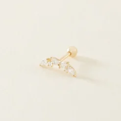 Piercing Nina Or Jaune Oxyde De Zirconium
