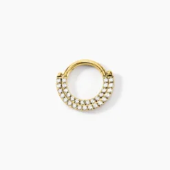 Piercing Septum Bettris Acier Jaune Oxyde De Zirconium