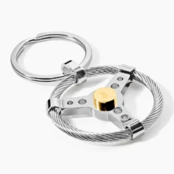 Porte Clefs Mariemeae Acier Bicolore